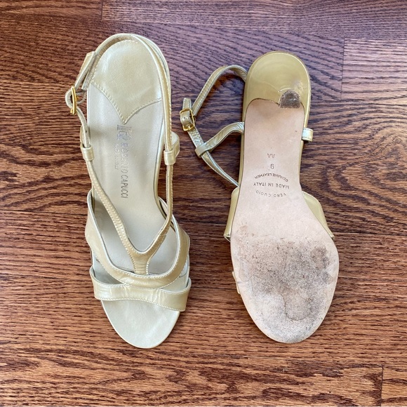 Roberto Capucci gold heels - size 9 - Picture 3 of 3
